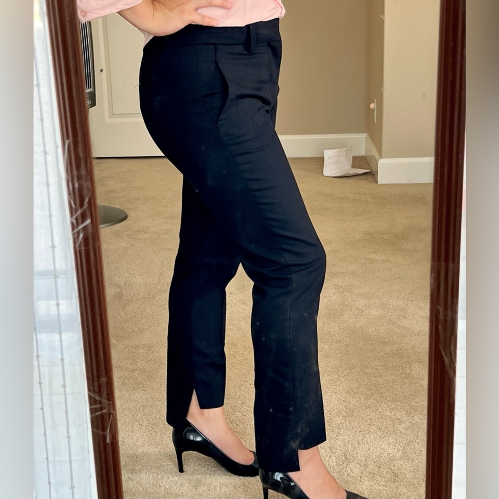 Zara mid-rise black cigarette pants